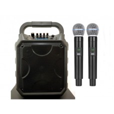 PA 8" System XPA-E08-HH2 With Two Handheld Wireless Microphones