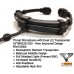 Throat Microphone with straight 3.5mm Connector - Direct Mic (Dual Transponder) XVTM822D-D35